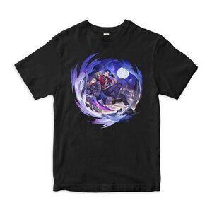 Anime Moonlight Warrior T-Shirt – Fantasy Action Character Graphic Tee